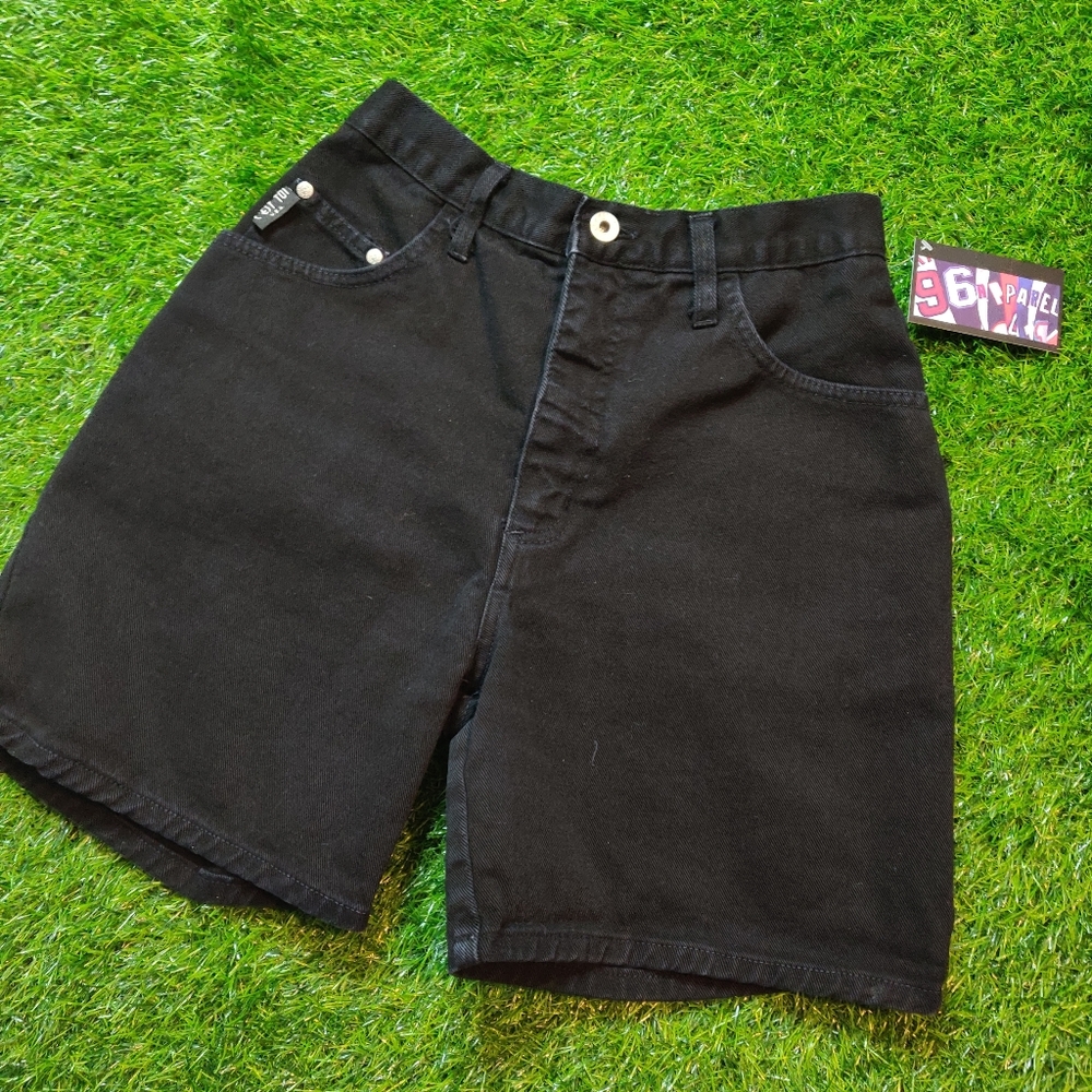 VINTAGE LONG DENIM HIGH WAIST MOM SHORTS - Picture 2 of 8